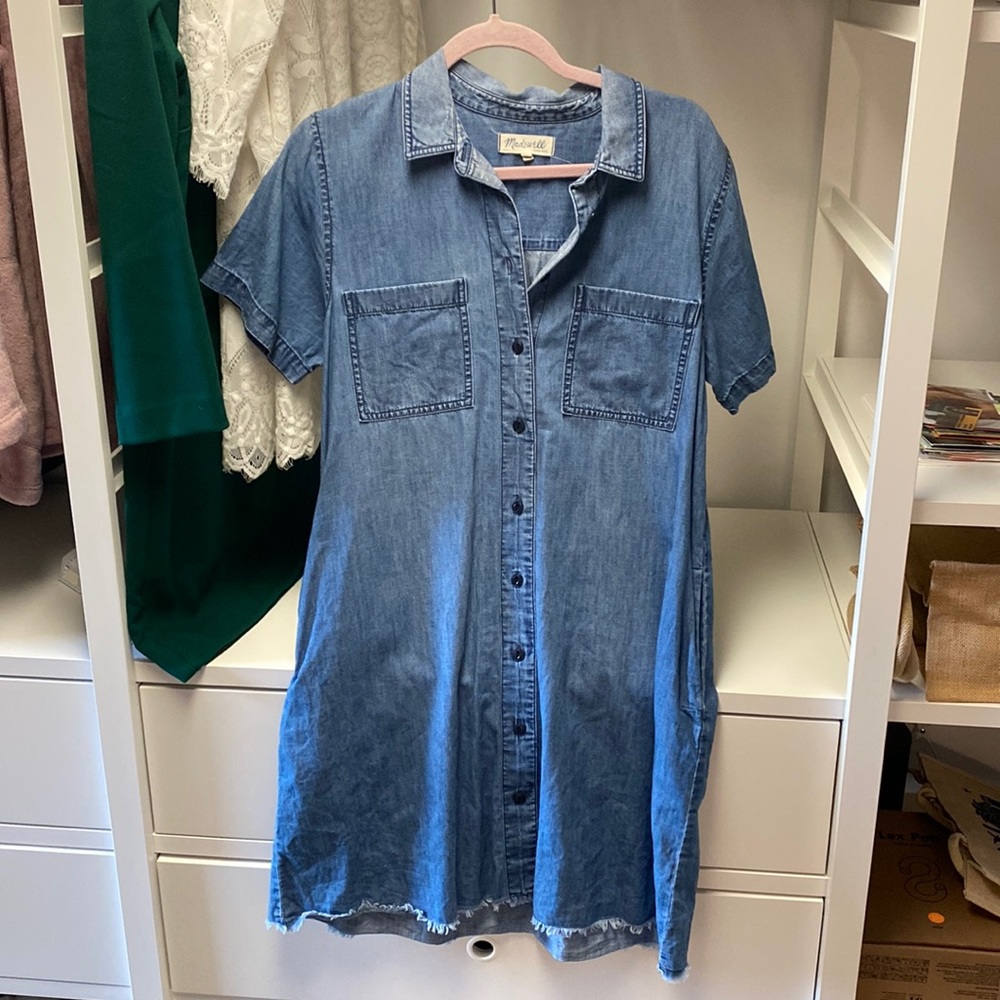 Madewell chambray denim dress